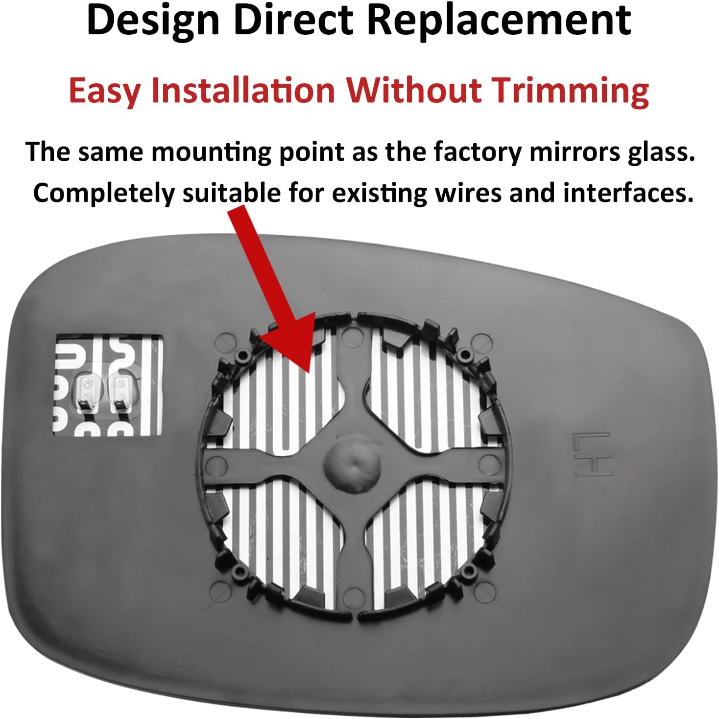 Driver Side Mirror Replacement for Honda Odyssey 2018 2019 2020 2021 2022 2023 - Left Side Mirror Glass, Rear View Mirrors Glass with Power Heated