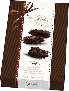 Hamlet Belgian Chocolate | Dark Chocolate Flake Truffles in Beautiful Gift Box | 10 pieces of Belgian Chocolate, 125g