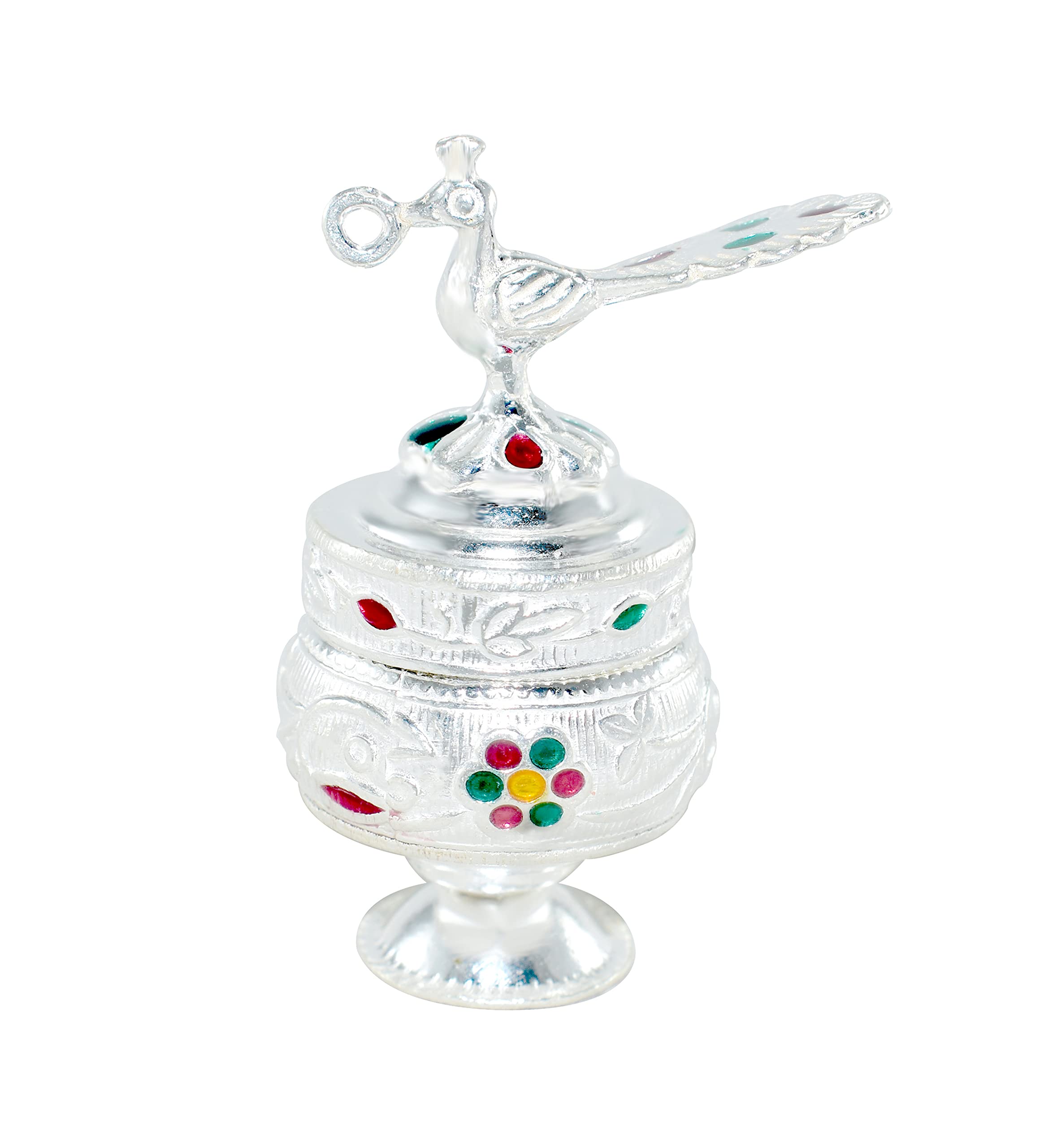 KMJ pure silver(chandi) sindoor-dani/box for women, kumkum box and gifting purpose(wt. 15 gms)-picture-37