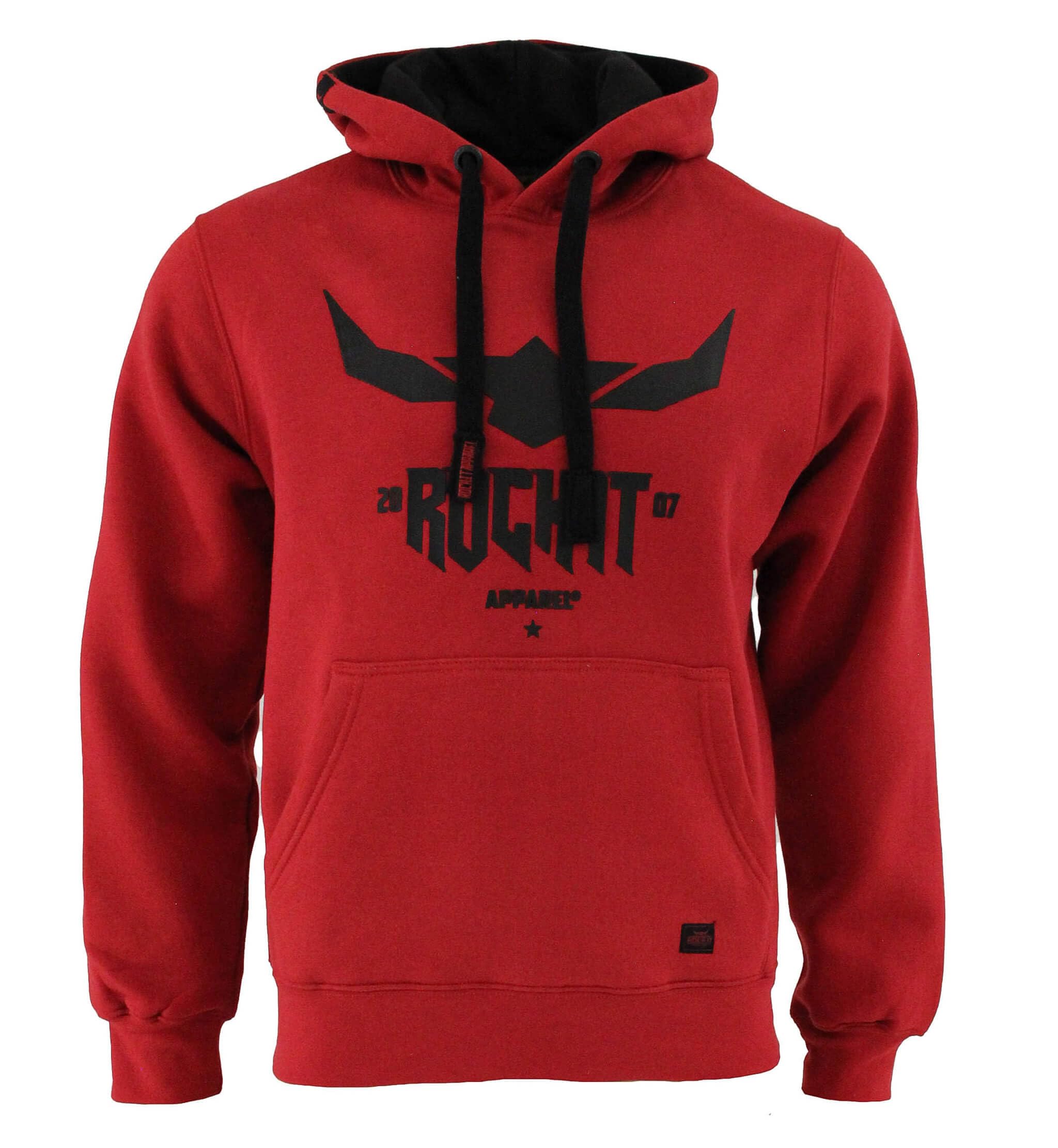 ROCK-IT Apparel Men Hoodie Sweater Hoody urban Streetstyle Pullover [S-5XL] premium quality heavy weight color red XXL