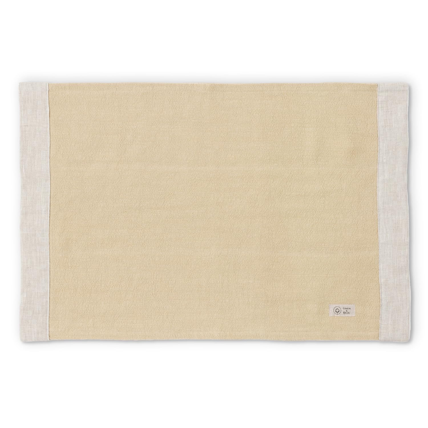 LINEN & BASIC バスマット (42×64㎝ / リネン100％ /