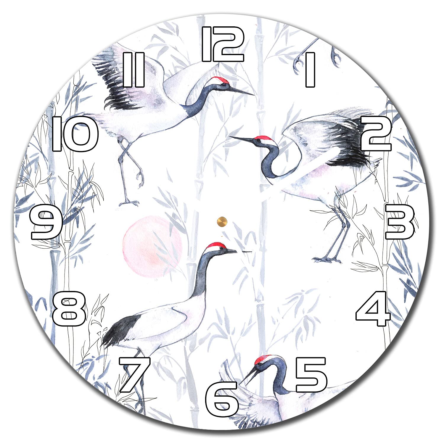 Horloge en verre 30 cm Coloray silencieuse pour en finir avec les bruits de tic-tac au salon