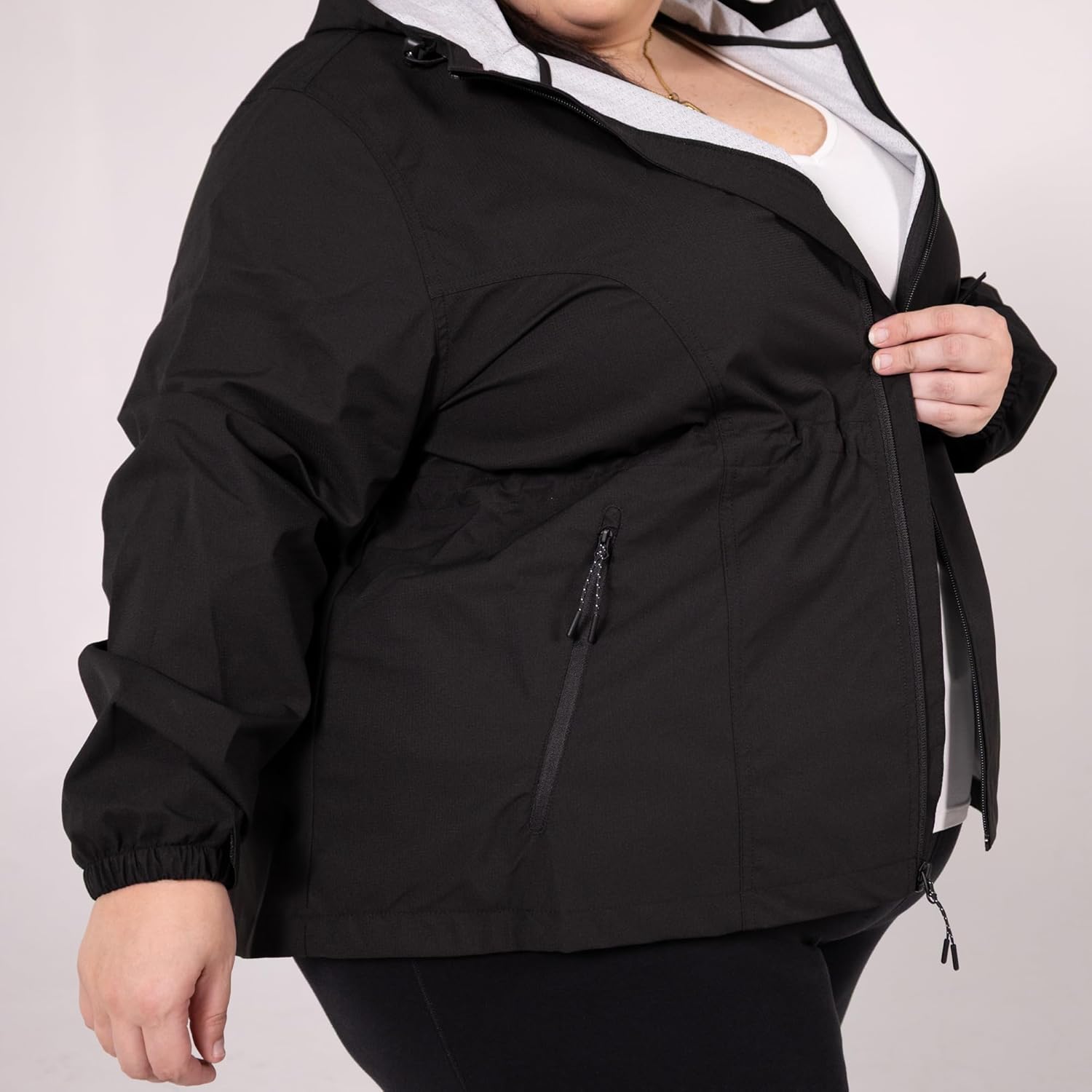 Snow Country Outerwear Women's Plus Size 1X-6X Rain Jacket Wind Coat Mystique