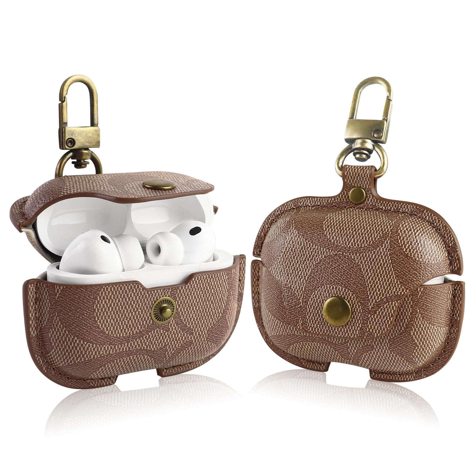 Custodia per AirPods Pro 3, compatibile con custodia per AirPods Pro di terza generazione (2025), graziosa custodia protettiva integrale in pelle, antiurto, per donne e uomini (C)