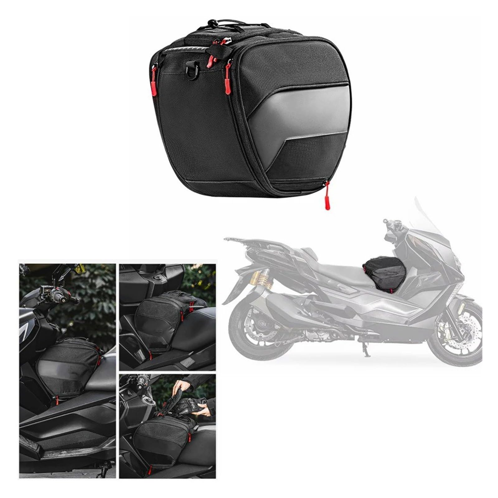 Sac à Outils Moto pour for ADV 150 160 350 pour PCX 125 150 160 pour X-ADV pour Forza 300 350 750 Scooter Tunnel Sac Réservoir Outil Voyage Bagages Sac De Rangement Sacoche Reservoir Moto