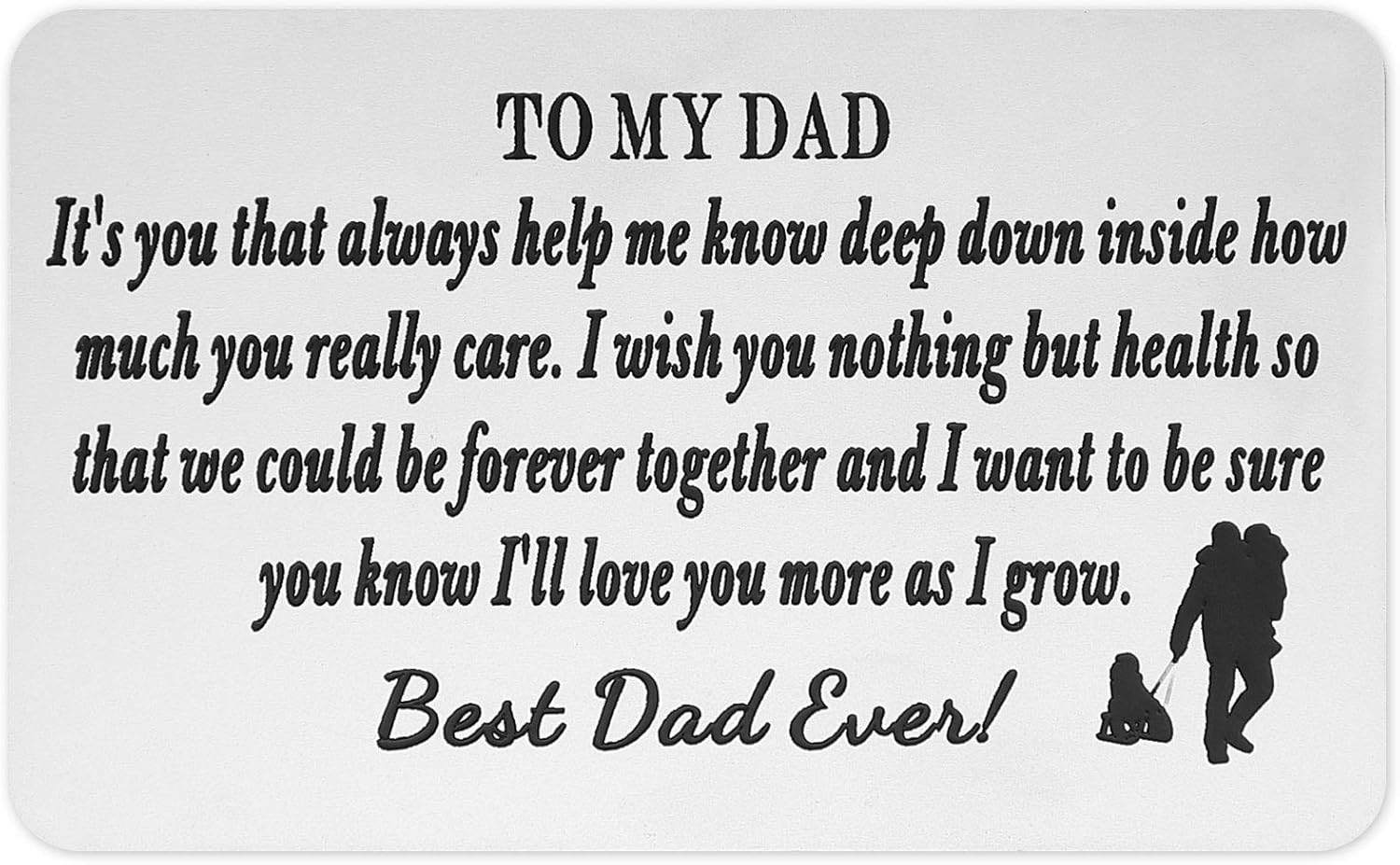 Amazon Com Personalized Engraved Wallet Insert Card From Son Daughter Father Day Thank You Birthday Christmas Love You Unique Custom Metal Inserts For Him Office Products Amazon Com Personalized Engraved Wallet Insert Card From Son Daughter Father Day Thank You Birthday Christmas Love You Unique Custom Metal Inserts For Him Office Products