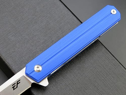 Miniatura 5 de Eafengrow EF65 Flipper - Cuchillo plegable con rodamiento de bolas, hoja D2 y mango de acero G10, multiherramienta asistida de bolsillo con clip
