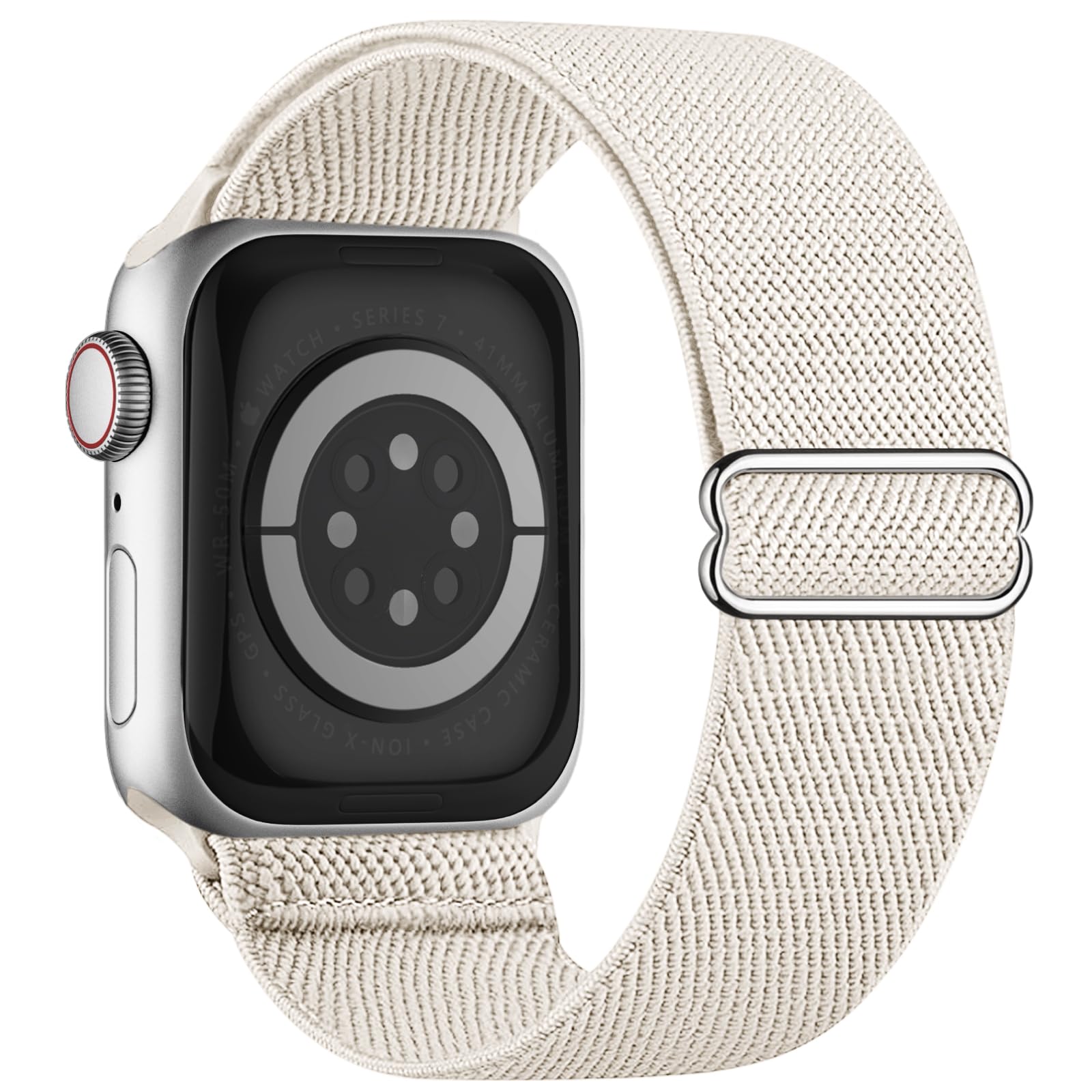 Stretchy Elastic Bands Compatible with Apple Watch Band 46mm 45mm 44mm 42mm 41mm 40mm 38mm 49mm Women Men, Water-Resistant Solo Loop Nylon Sport