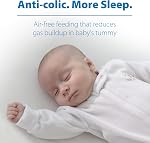 Dr. Brown's Natural Flow Anti-Colic Options+ Wide-Neck Glass Baby Bottles 9 oz/270 mL, with Level 1 Slow Flow Nipple, 3 Pack, 0m+