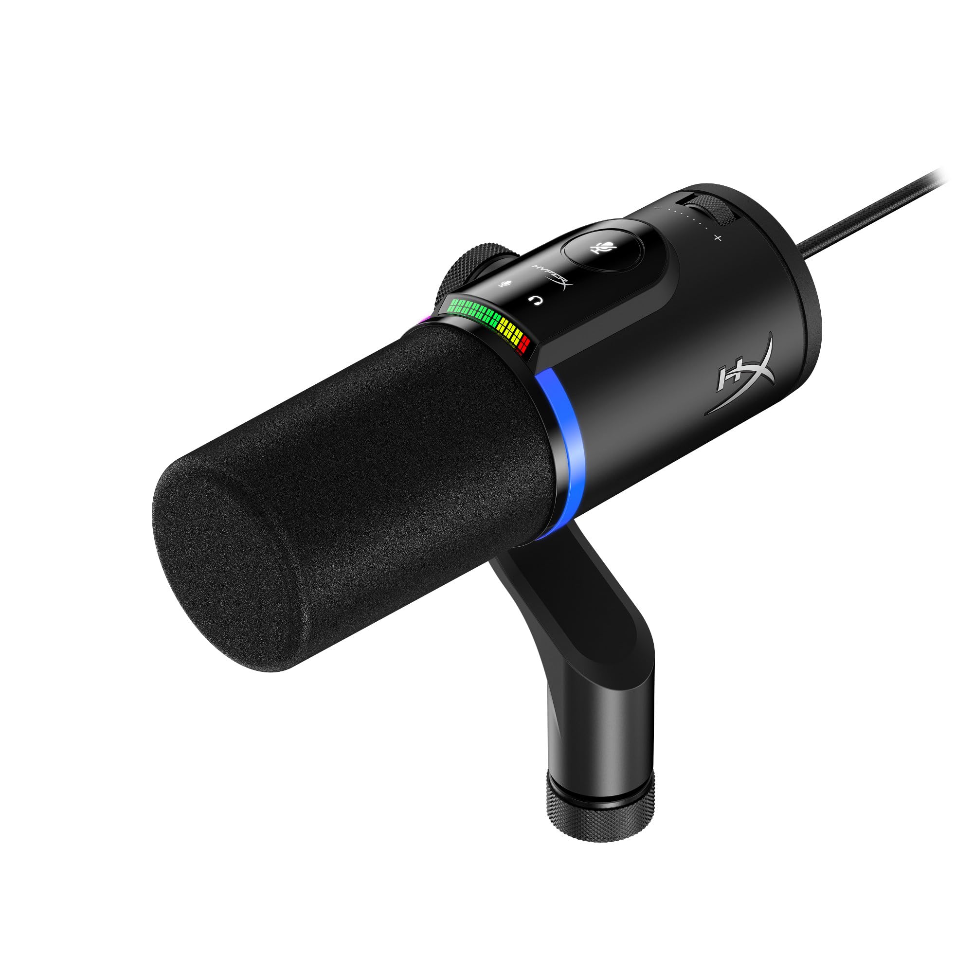 HyperX FlipCast Streaming XLR/USB Dynamic Microphone | For PC, MacOS, PlayStation, Nintendo Switch | Broadcast Quality | USB | XLR | Universal Mount | Black