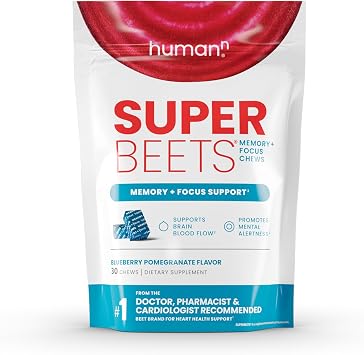 HumanN SuperBeets Memory + Focus & Turmeric Chews