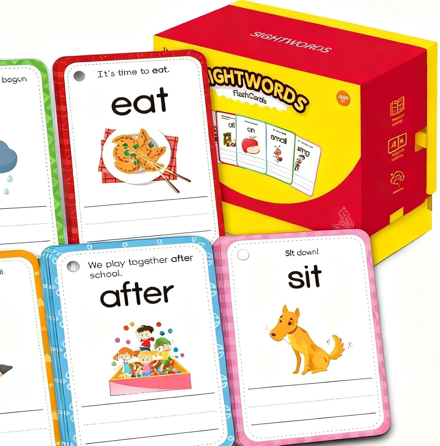 Word Family Construction Book, Interactive Reading Games, 14.5x8.8x11.9cm, Kindergarten Reading Cards, Vocabulary Flash Cards, Portable and Easy to Use, for Teachers, Homeschooling, Classroom