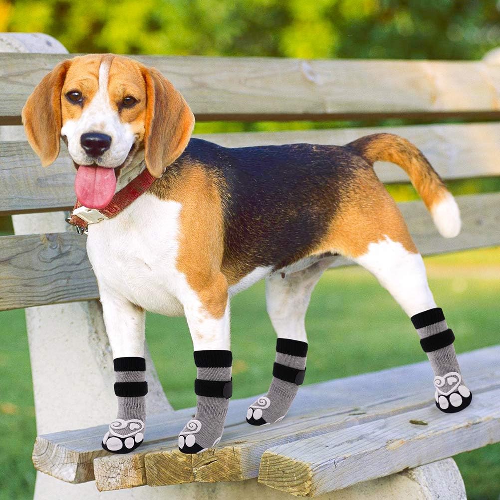 KOOLTAIL Dog Socks Paws Stop Licking,Anti Slip Dog Socks With Grips for Injured Paws Waterproof,Pet Shoes for Hot Pavement & Hardwood Floors,Soft Double Sided Grippy Boots For Small Medium Large Dogs - Image 3