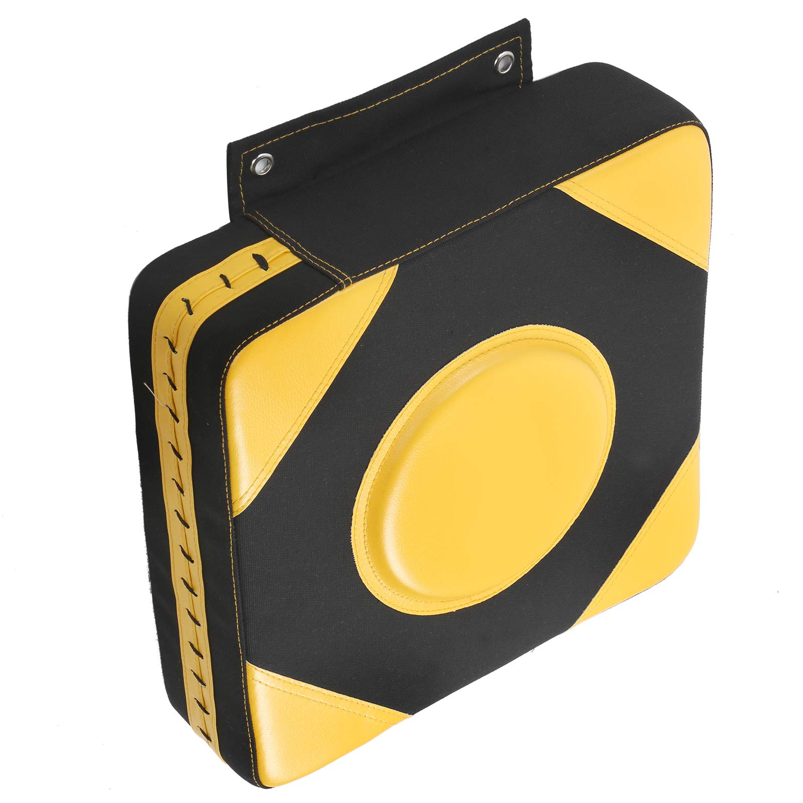 LenTLy Sacco da Boxe da Muro, Pad da Combattimento Bersaglio per Fitness a Casa, Sanda Taekwondo - Realizzato in Pelle PU e Spugna EPE Ad Alta Elasticità (Giallo)