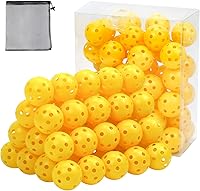 Vista 16 de Pelotas de golf de plástico para práctica de vuelo limitado, pelota de entrenamiento de golf hueca para práctica de swing, pelotas de golf