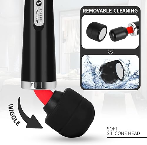 Miniatura 7 de Potente masajeador de mano con cable, fuerte masaje de vibración personal para recuperación deportiva, dolores musculares de espalda, dolor de