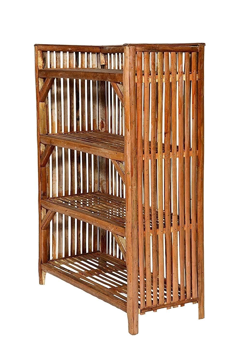 Cane Bamboo Shelf Rack for Storage Books, Shoes, Plants and Multipurpose use in Home and Office for Space Saving Storage Shelf (B0DBQF73QV) Amazon Price History, Amazon Price Tracker