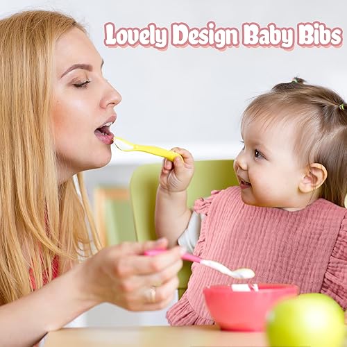 Miniatura 7 de JaGely 12 baberos de muselina para bebé, bandana, baberos para niños y niñas, suaves, ajustables, de algodón, dentición y babeo para niños pequeños