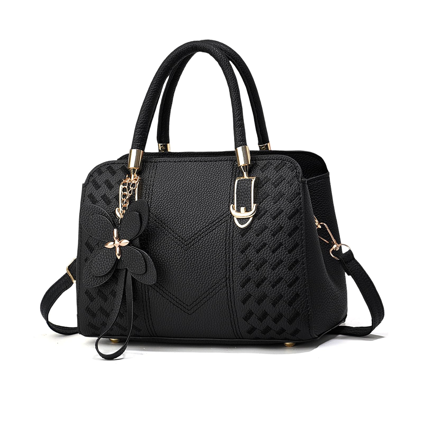 Classic Handbags For Women Small Top Handle Bags Elegant Shoulder Bags PU Leather Crossbody Bag For Everyday Use_voghion.com