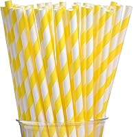 Vista 11 de ALINK - 100 pajitas de papel plateadas y blancas con rayas, pajitas desechables biodegradables para decoración de Navidad, cumpleaños, Año Nuevo