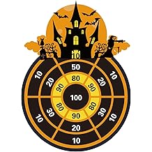 Halloween Dart Board Game 26" with 12 Sticky Balls &ndash; Felt Halloween Toys for Kids &amp; Family, Indoor Outdoor Halloween Party Games