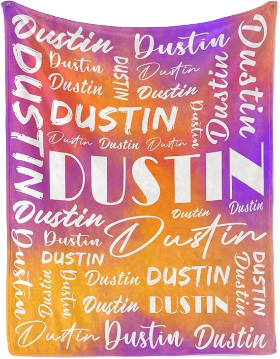 Name Blanket Personalized Name Blanket Customized Blanket with Name Text for Adult Kid Birthday Christmas Mothers Fathers Valentines Day Gift