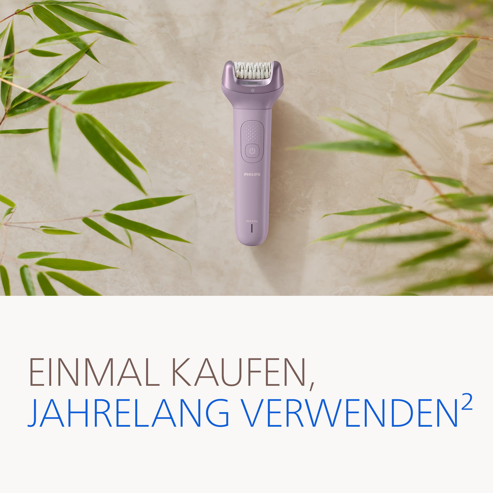 Philips Epilierer Series 9000 Kabelloser Epilierer Nass- und Trockenanwendung BRE728/00 60 Min. Akku 9 Zubehörteile