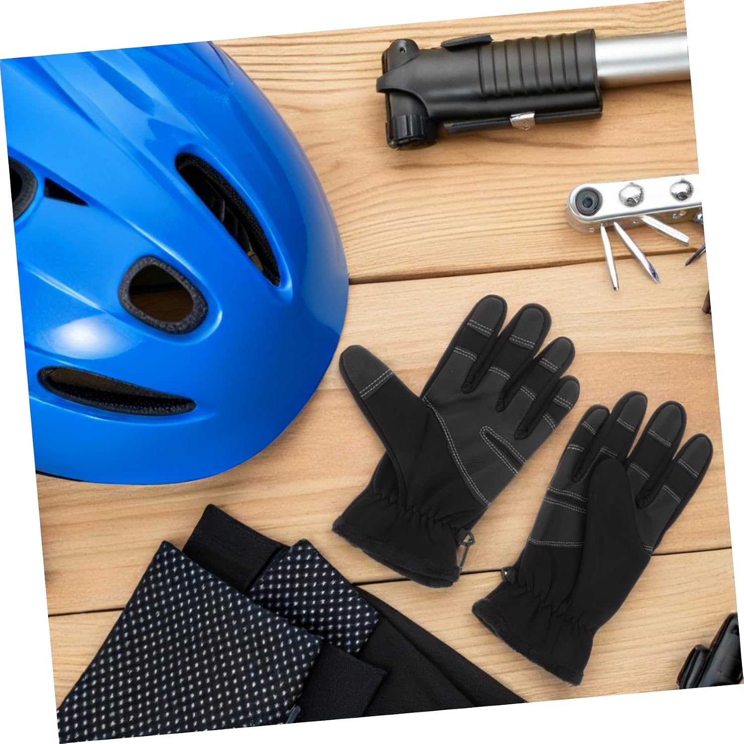 Outdoor Touchscreen Gloves for Winter Sports Fleece Lined Windproof Slip Design for Cycling Skiing