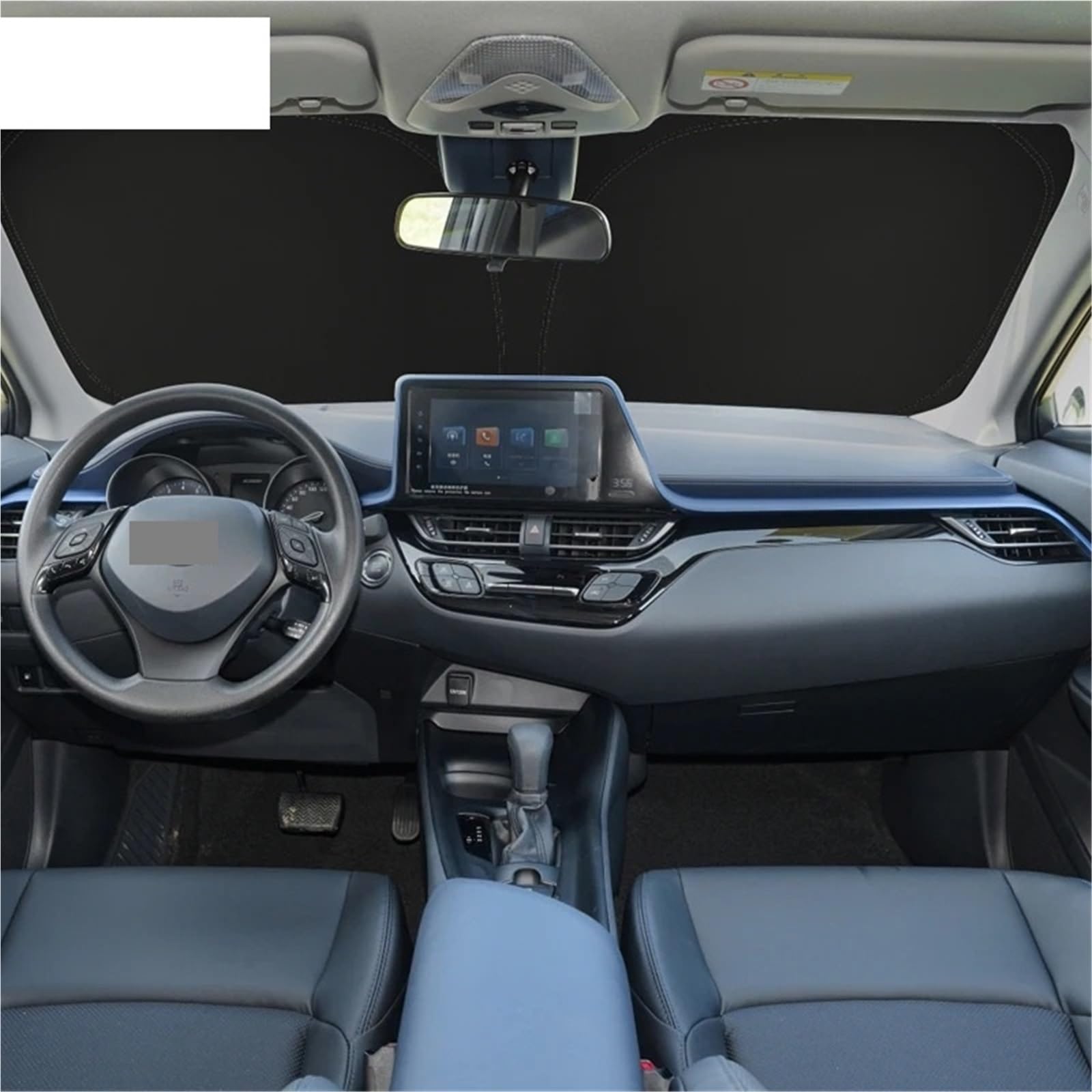Parasoles Coche para Toyota para CHR 2016-2023, Parasol para Parabrisas Nano-Insulat, De Ventana Frontal, Visera, Accesorios Interiores Coche