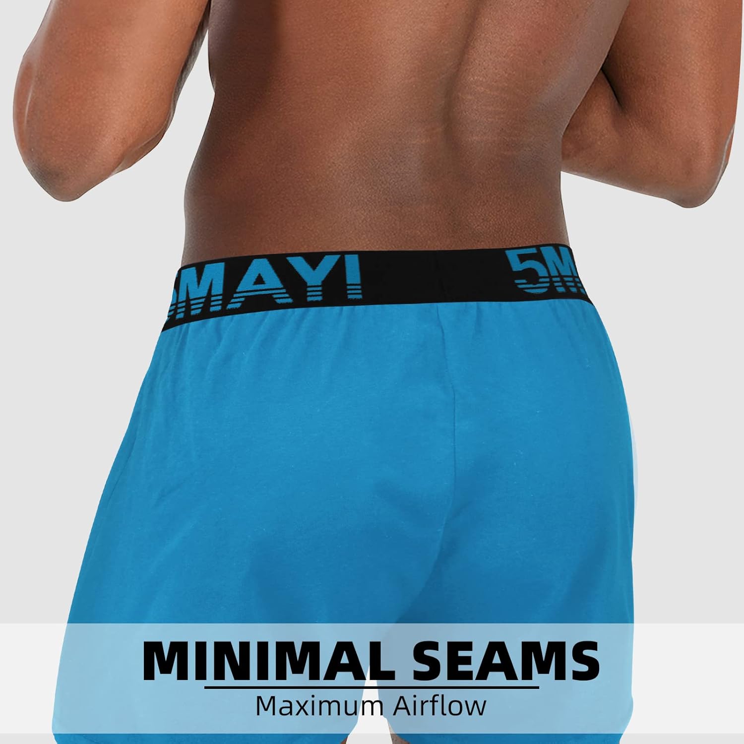 Natural Feelings Men's Cotton Knit Boxer Shorts Colorful Mens Tartan Plaid Boxers Underwear for Men 5-Pack S-XXL - Image 3