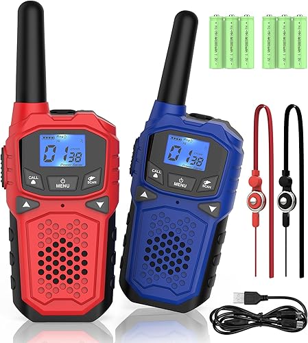 Walkie Talkies para adultos, radio bidireccional de largo alcance WokTok para camping, senderismo, accesorios de senderismo, equipo de campamento,