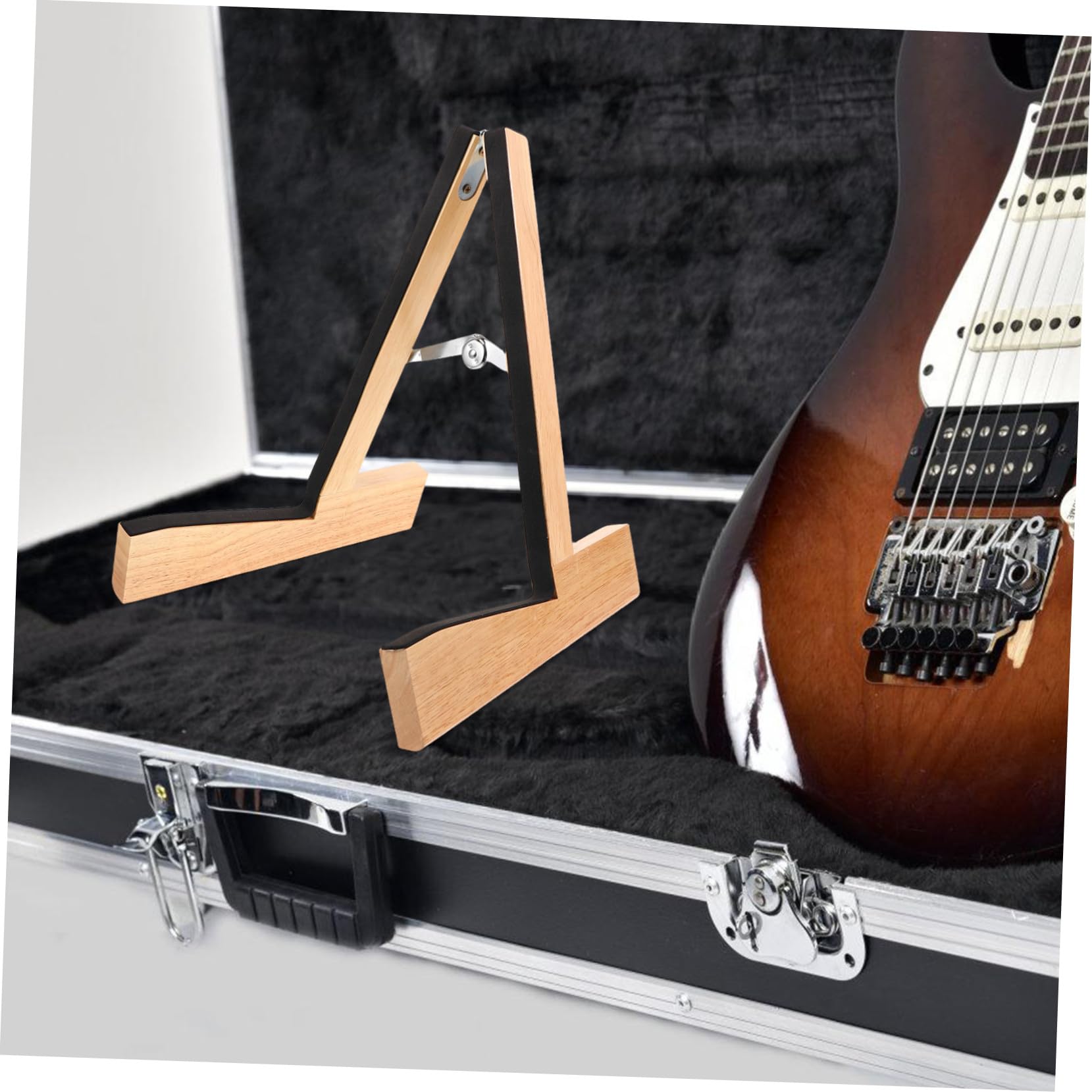 Stojak Na Gitarę Akustyczną Stojak Na Instrumenty Muzyczne Łatwy W Podróży Drewniany Do Banjo Mandoliny - Koncerty Sceniczne Muzyka Klasyczna Dom