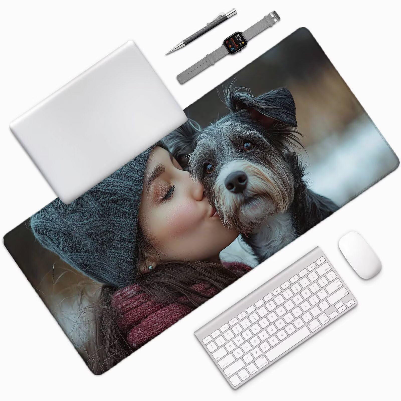 Niestandardowa podkładka pod mysz ze zdjęciem, 1200 x 600 mm wodoodporna niestandardowa podkładka pod mysz do gier, pod biurko z antypoślizgową podstawą, dodaj zdjęcia, pomysł na prezent dla graczy,