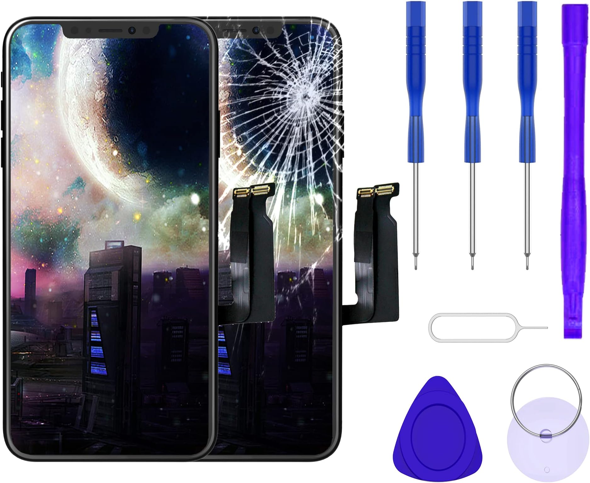 New DATTON 2nd white LCD replacement fits for iphone 6s 4.7 inch front panel touch screen digitizer assembly glass display frame set full completed with tool kits