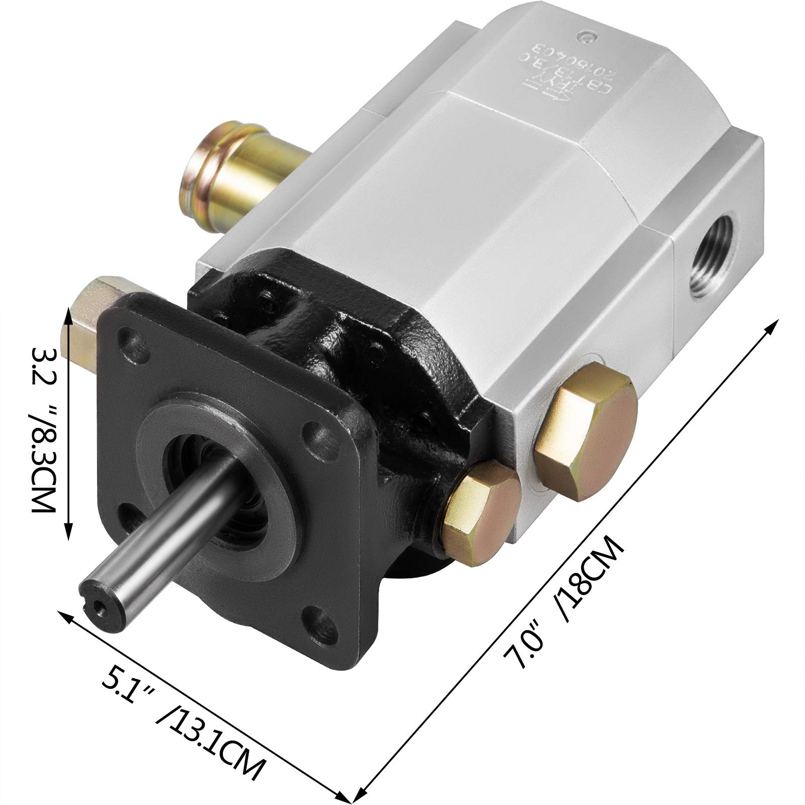 Bestauto Hydraulic Wood Splitter Pump 3000 PSI 2 Stage Log Splitter