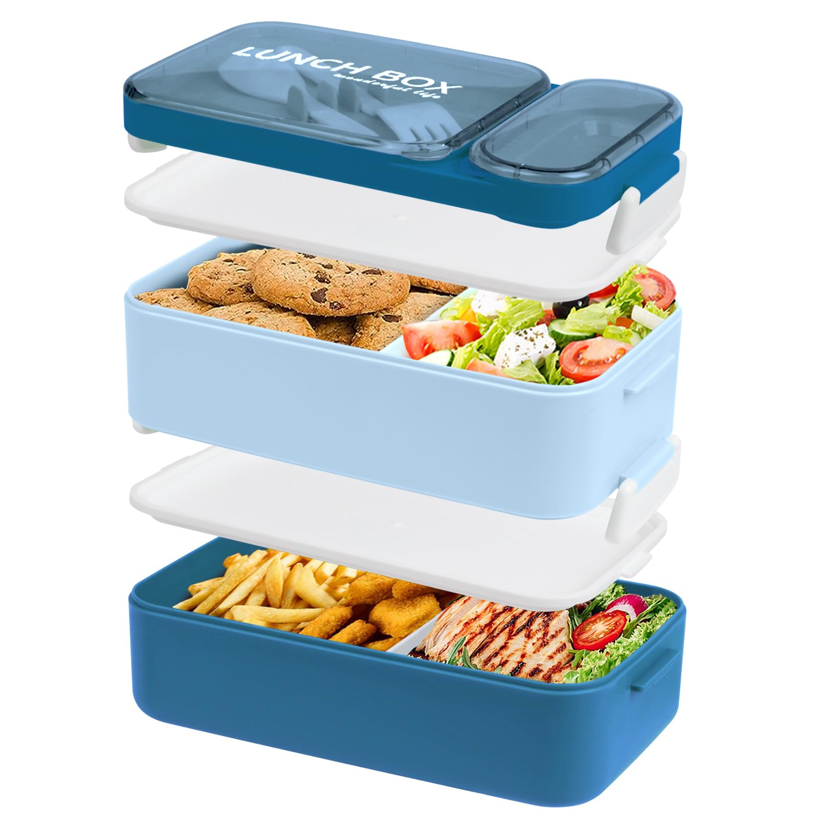 Porta Pranzo 2 Strati 1600ml - Antigoccia, Con Borsa Termica, Microonde Compatibile - Foto 5