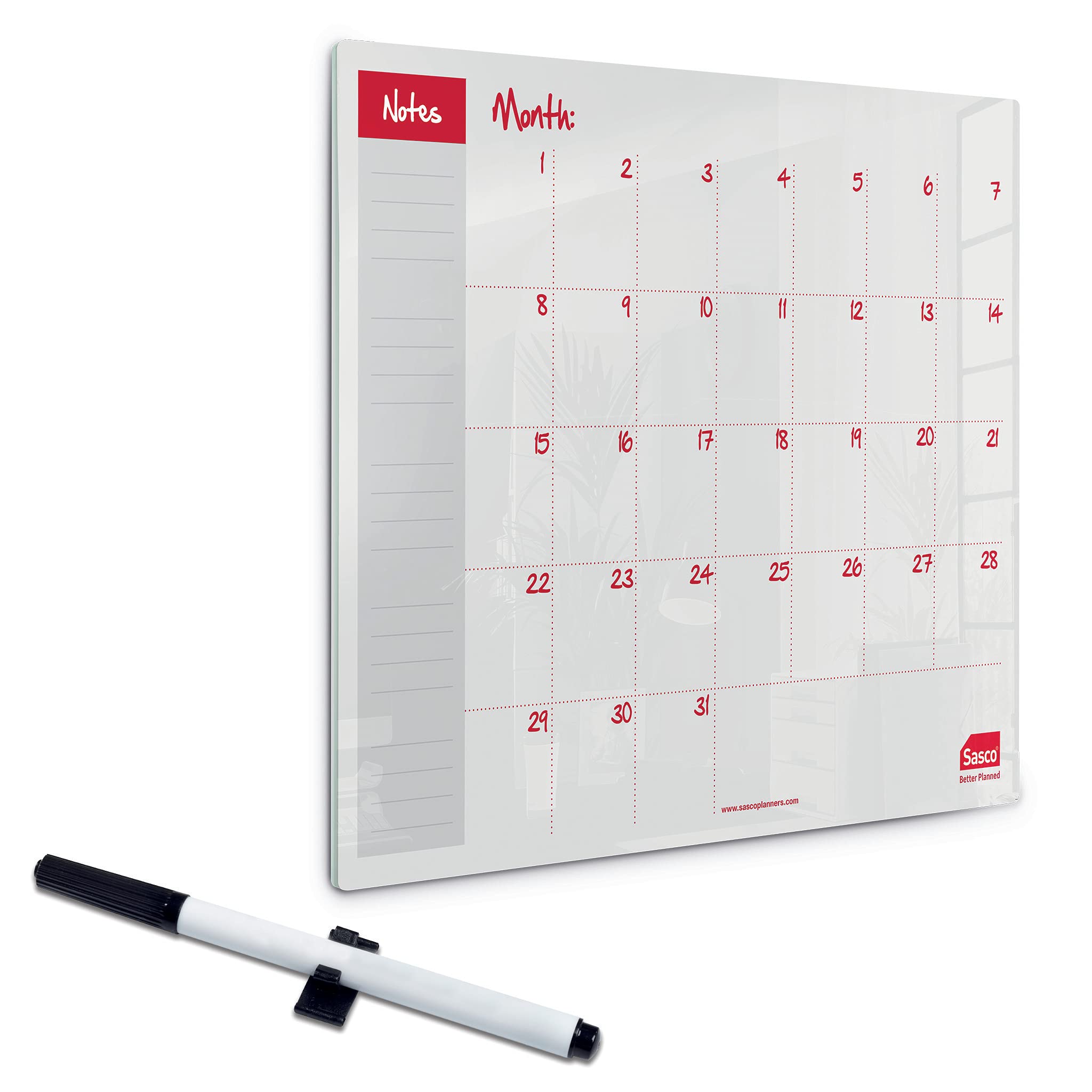 Sasco Semi Opaque Acrylic Mini Whiteboard Monthly Planner Desktop 2410185