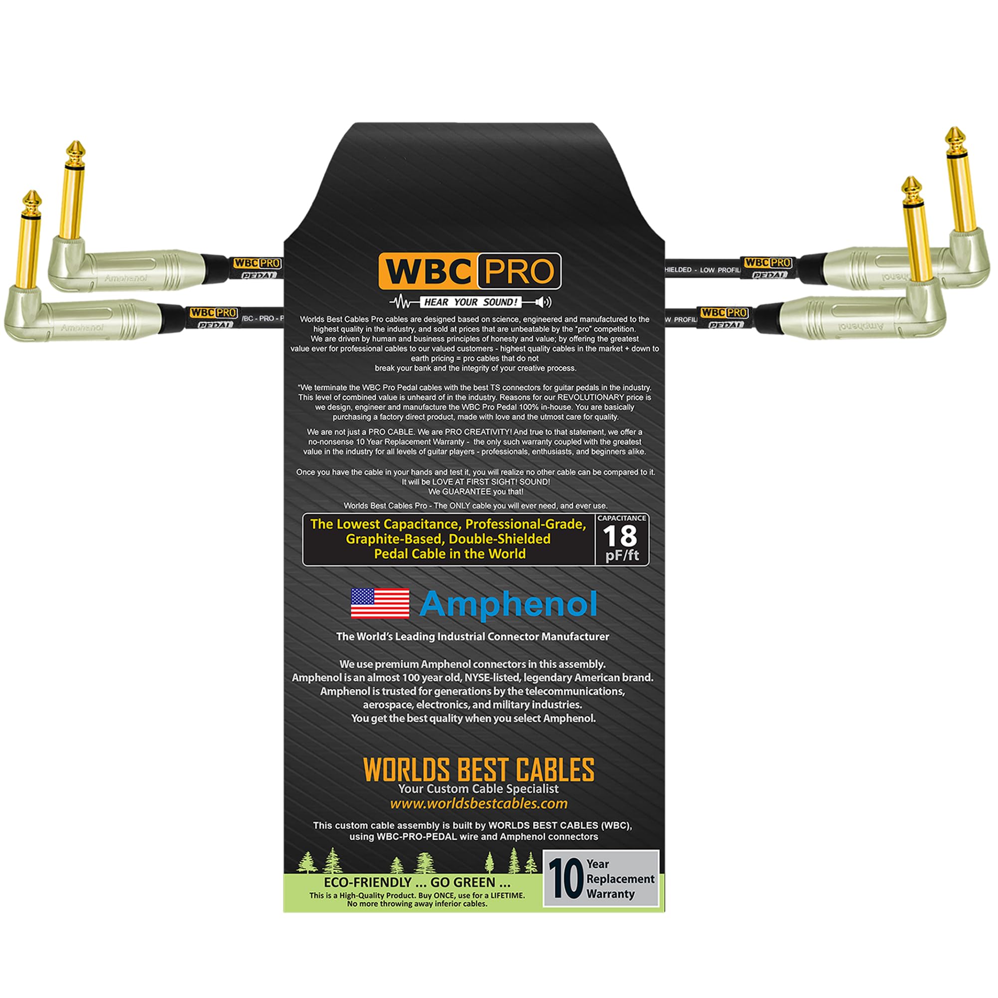 Câble de patch WBC-PRO résoud les pertes de aigus pour vos effets de guitare - 8