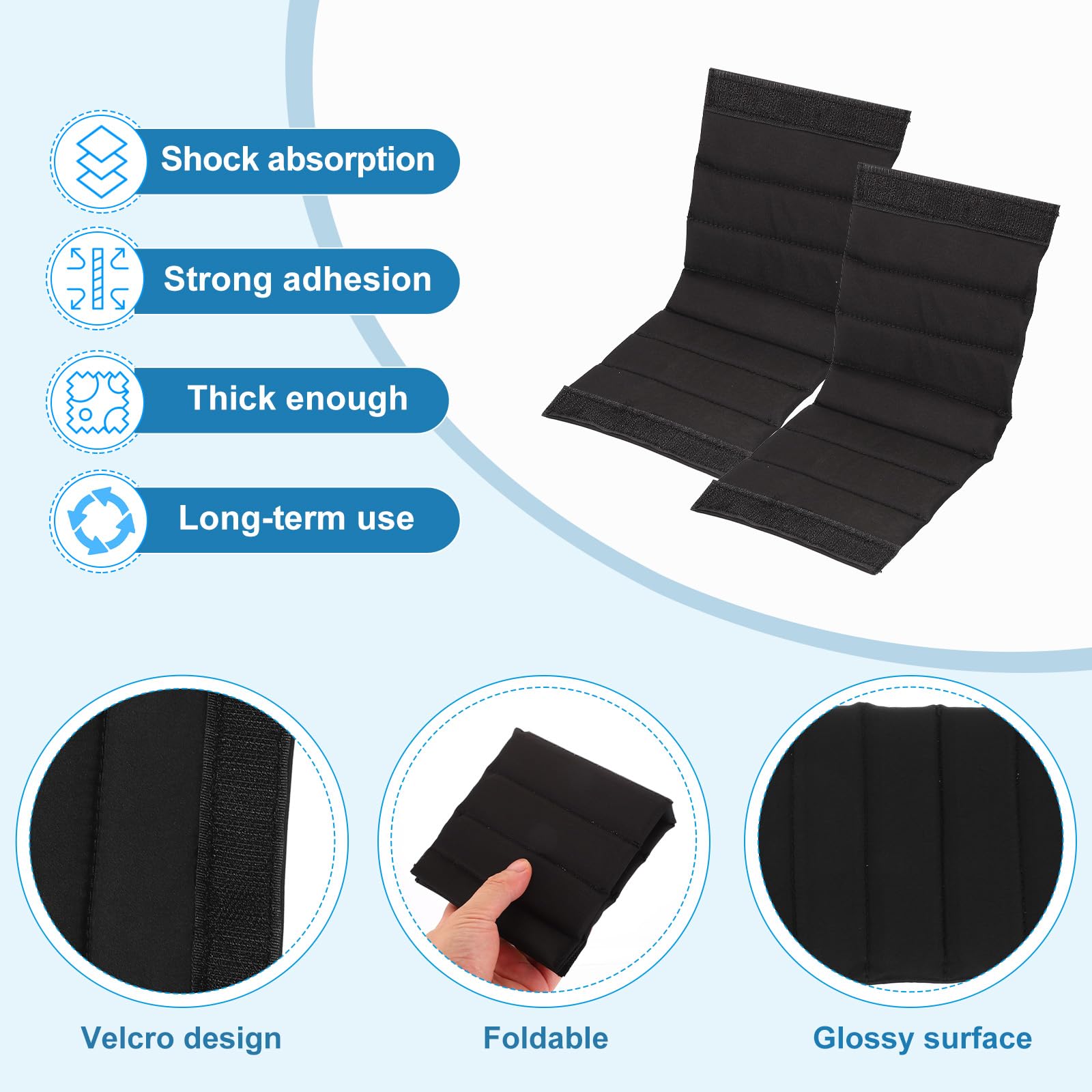 PATIKIL Divisor de Bolsa para Cámara, 2Pcs 22cmx12cmx0.8cm Almohadilla Separadora A Prueba de Golpes para Bolsa de Cámara Protectora de Lentes para Cámara Organizador Universal, Negro