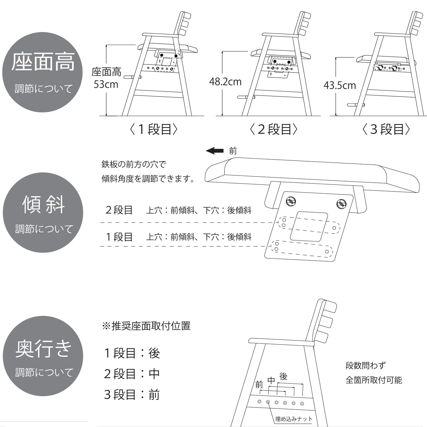 Amazon.com: 筑波産商(ツクバサンショウ) Multi-Chair Natural (Rubber