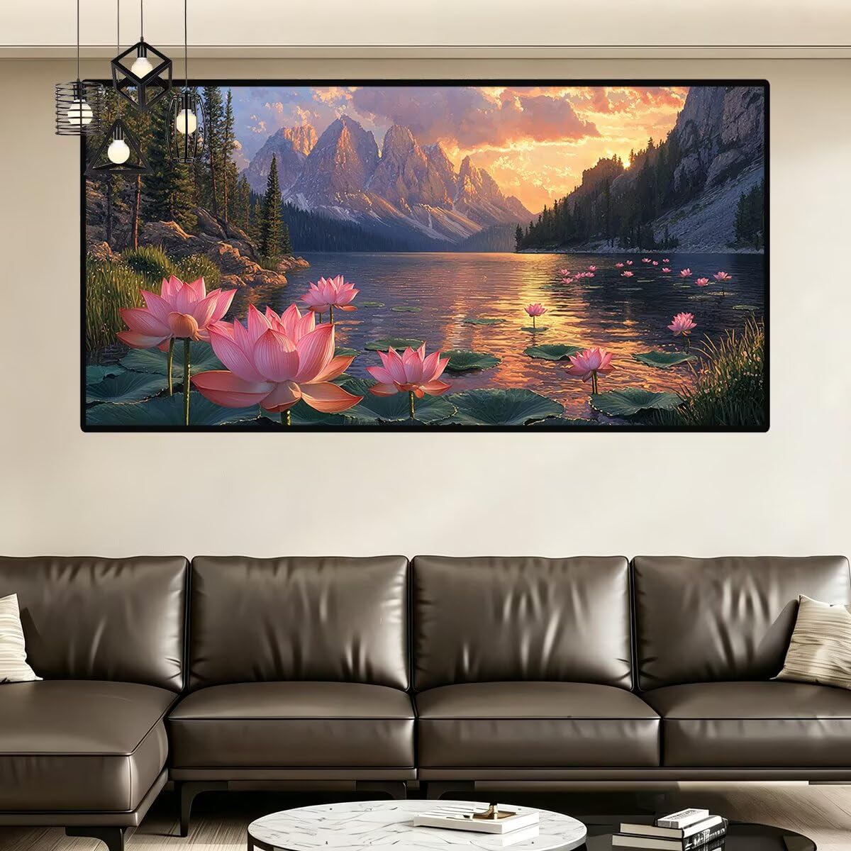 Diamond Painting Groß XXL 160x80cm, 5D Diamond Painting Natur Bilder -0411