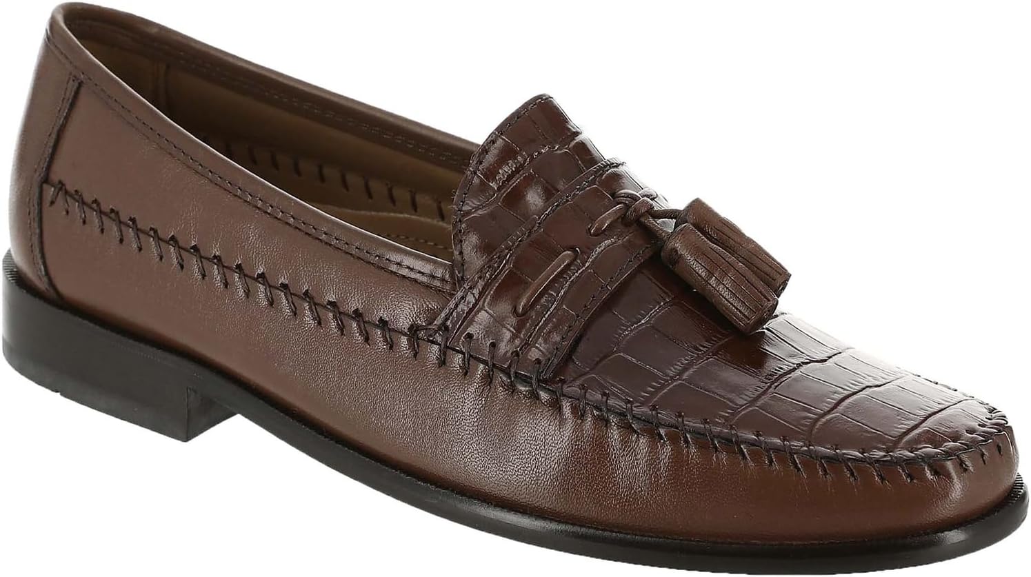 Florsheim Pisa Moc Toe Tassel Loafer Men's Slip On, 9 3E US, Cognac - Image 2