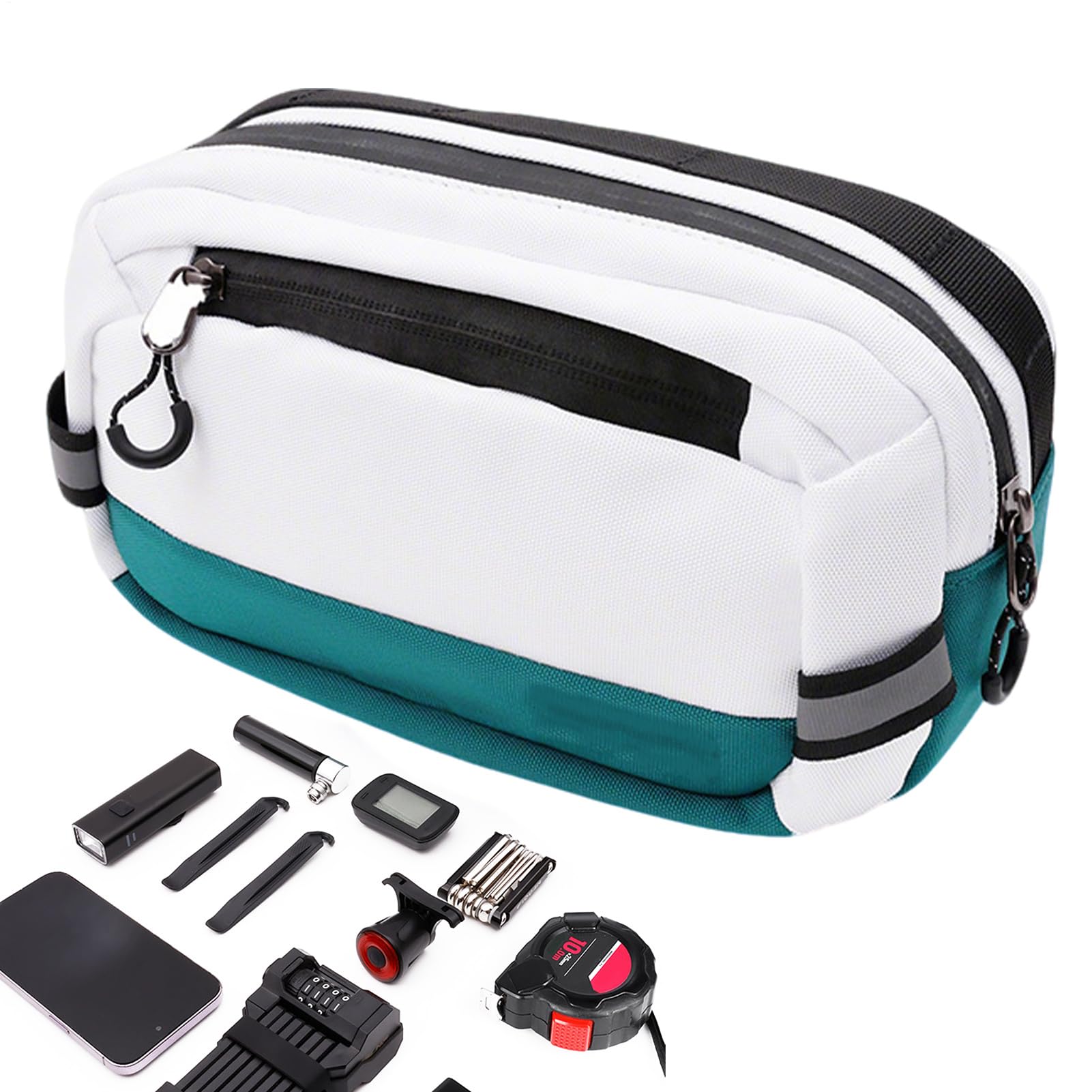 Sac de guidon de vélo à poches de rangement pour optimiser vos trajets - 8