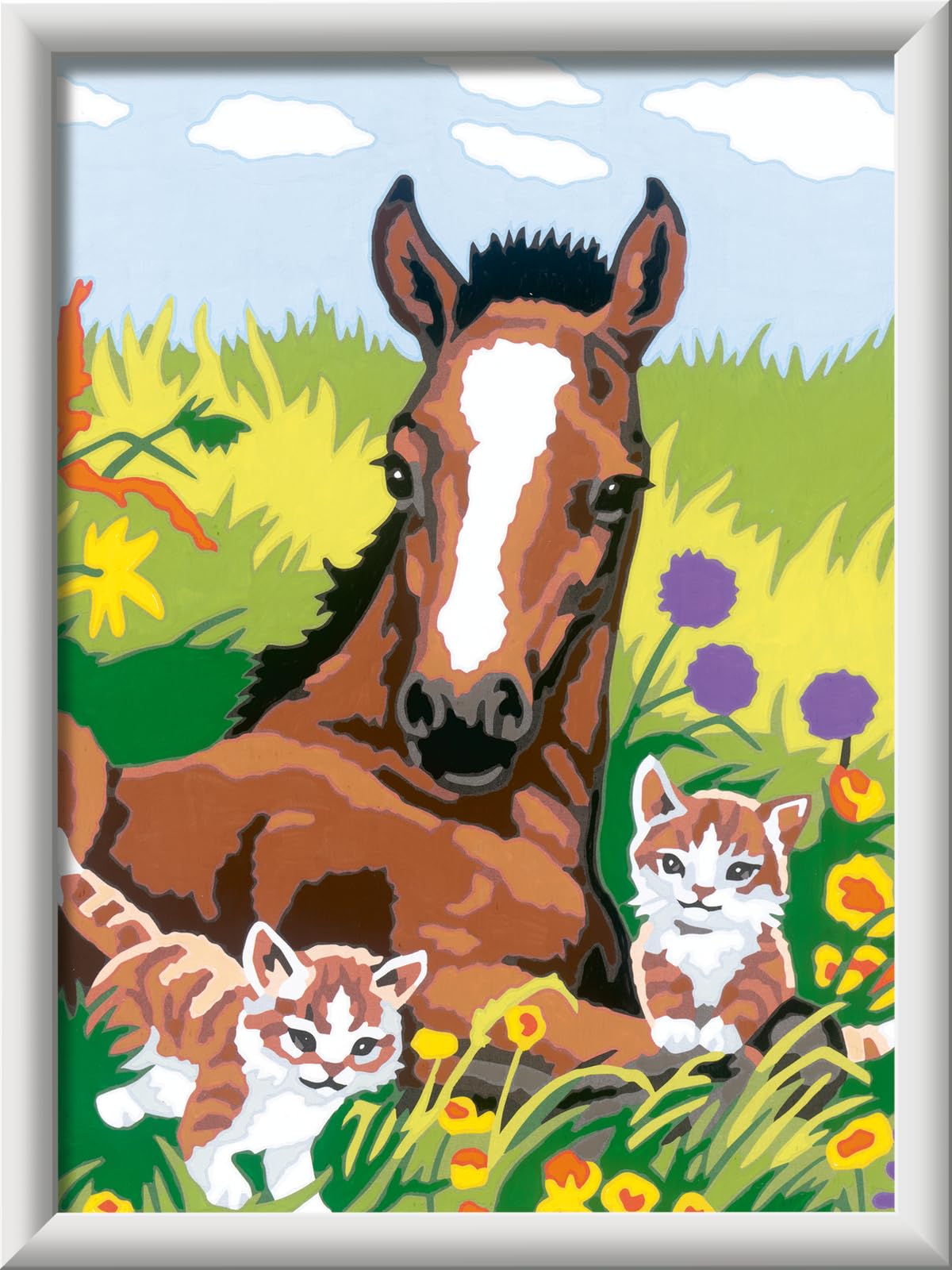 Ravensburger CreArt Serie E Golden Retriever Coccolosi Kit Artistico con Colori e Cornice - PagineGialle