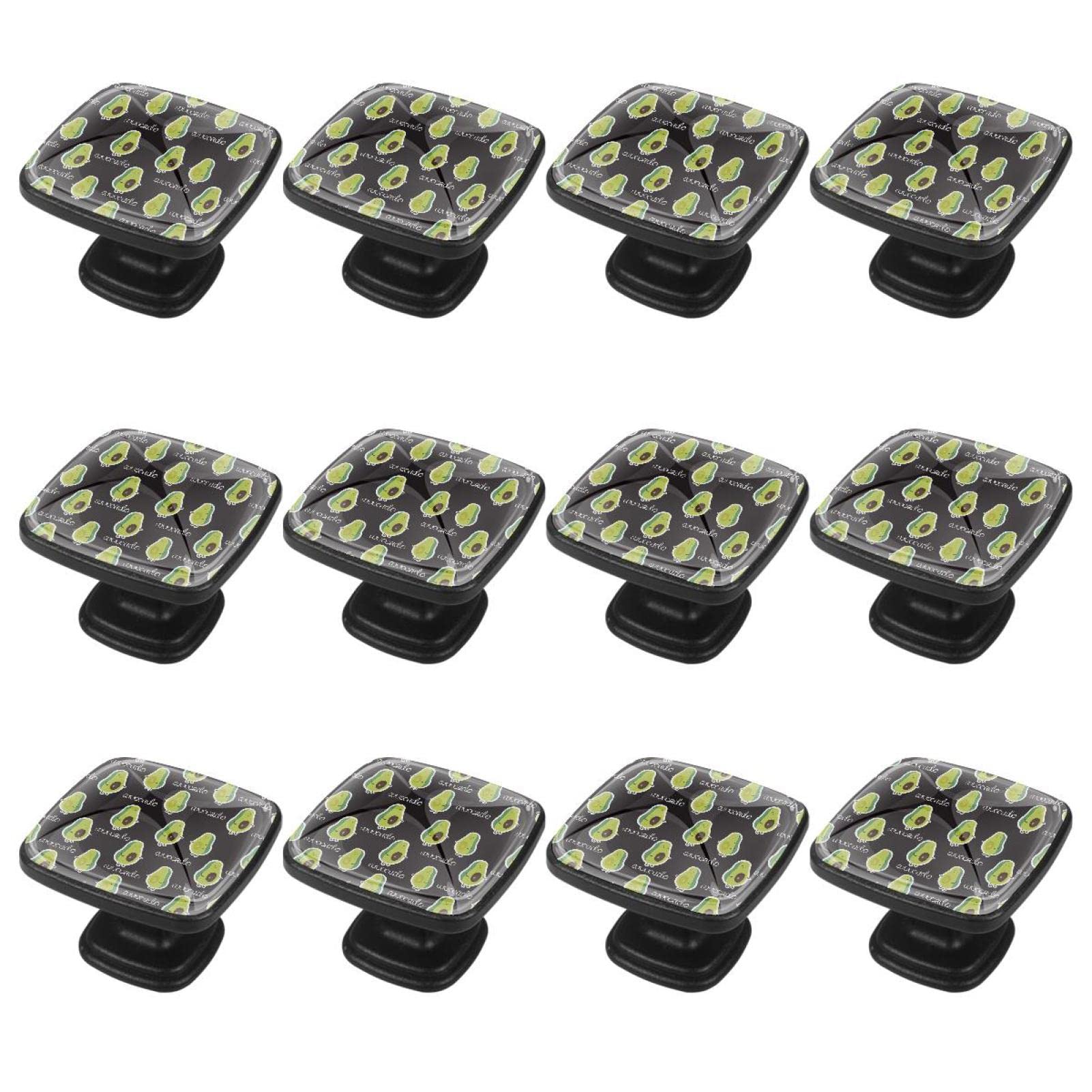 Boutons d'armoire avocat en lot de 12 pour deco de tiroir et commode