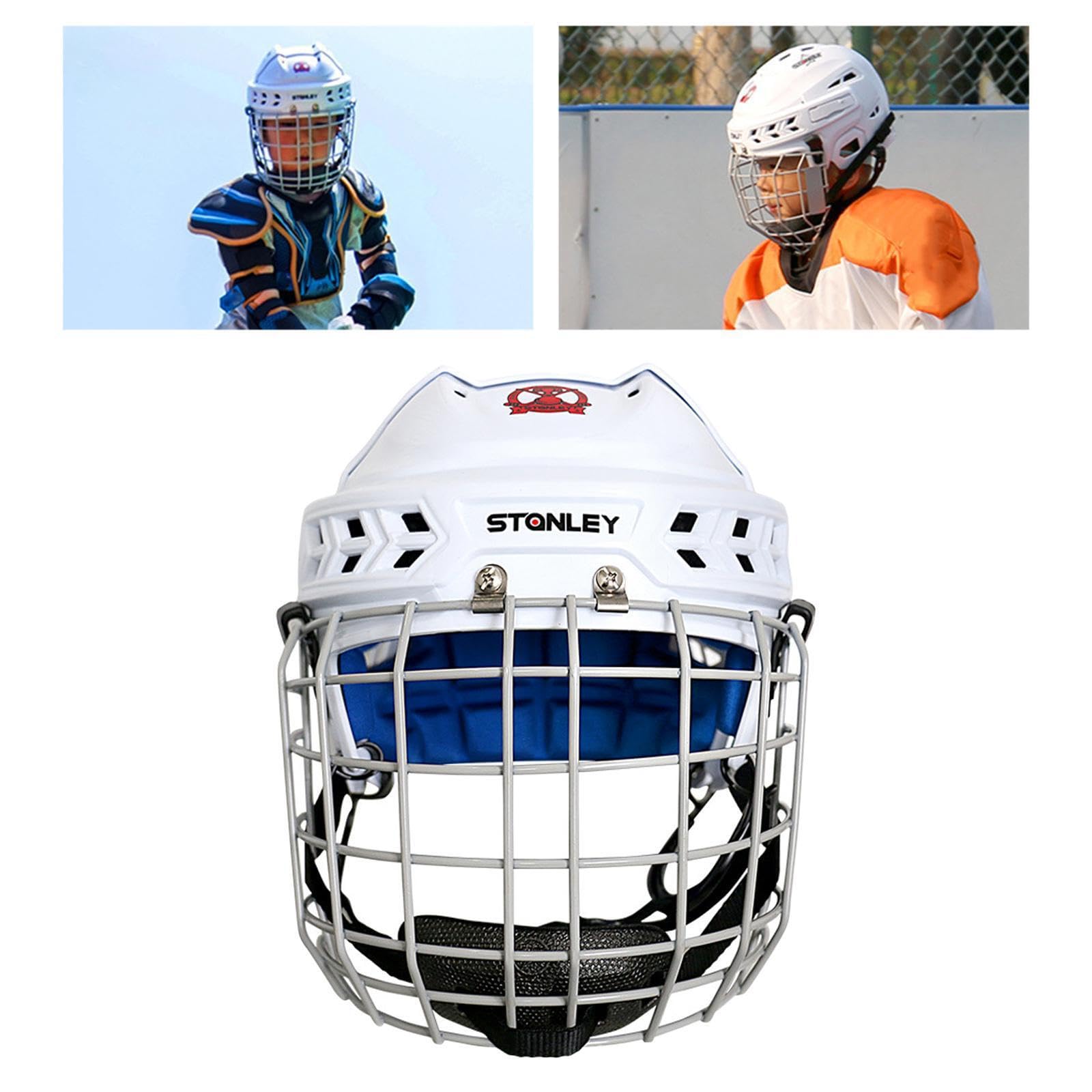 Casque de Hockey sur Glace Professionnel Ajustable avec Couche de Mousse Haute densité pour assurant sécurité et Confort à Chaque Mouvement.