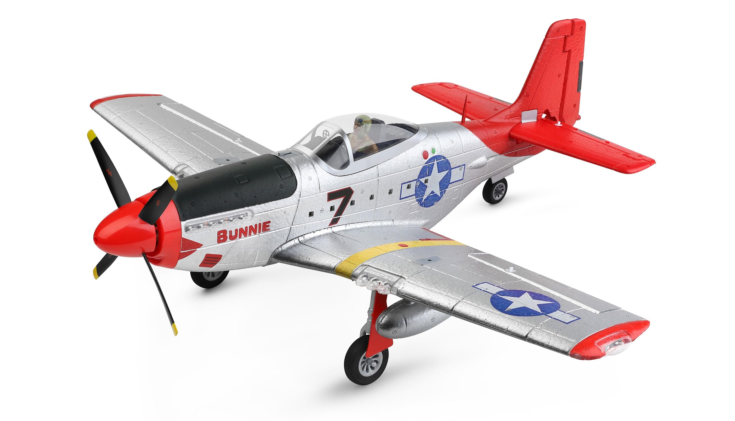Amewi 24127 AMXFlight P51 4-Kanal 3D/6G RTF, Rot