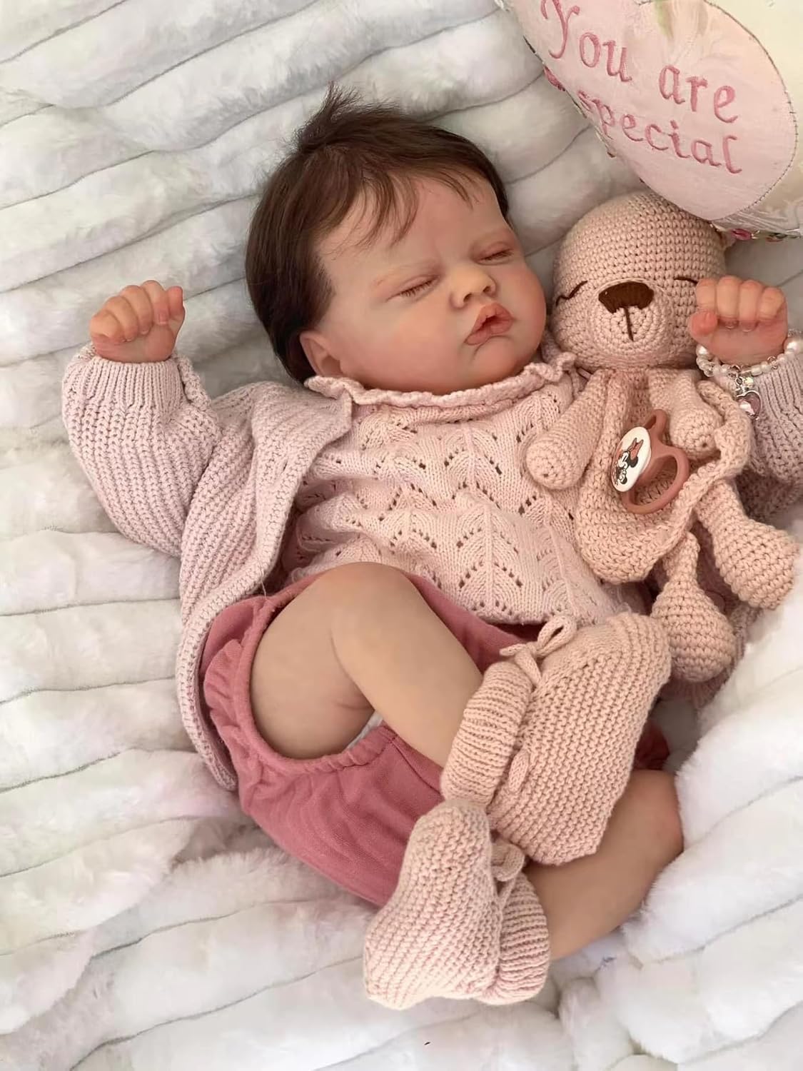 Reborn Baby Lalki dla dziewczynek 20 cali, realistyczne lalki niemowlęce mają miękkie ciało, wyglądają i czują się jak prawdziwe prawdziwe dziecko