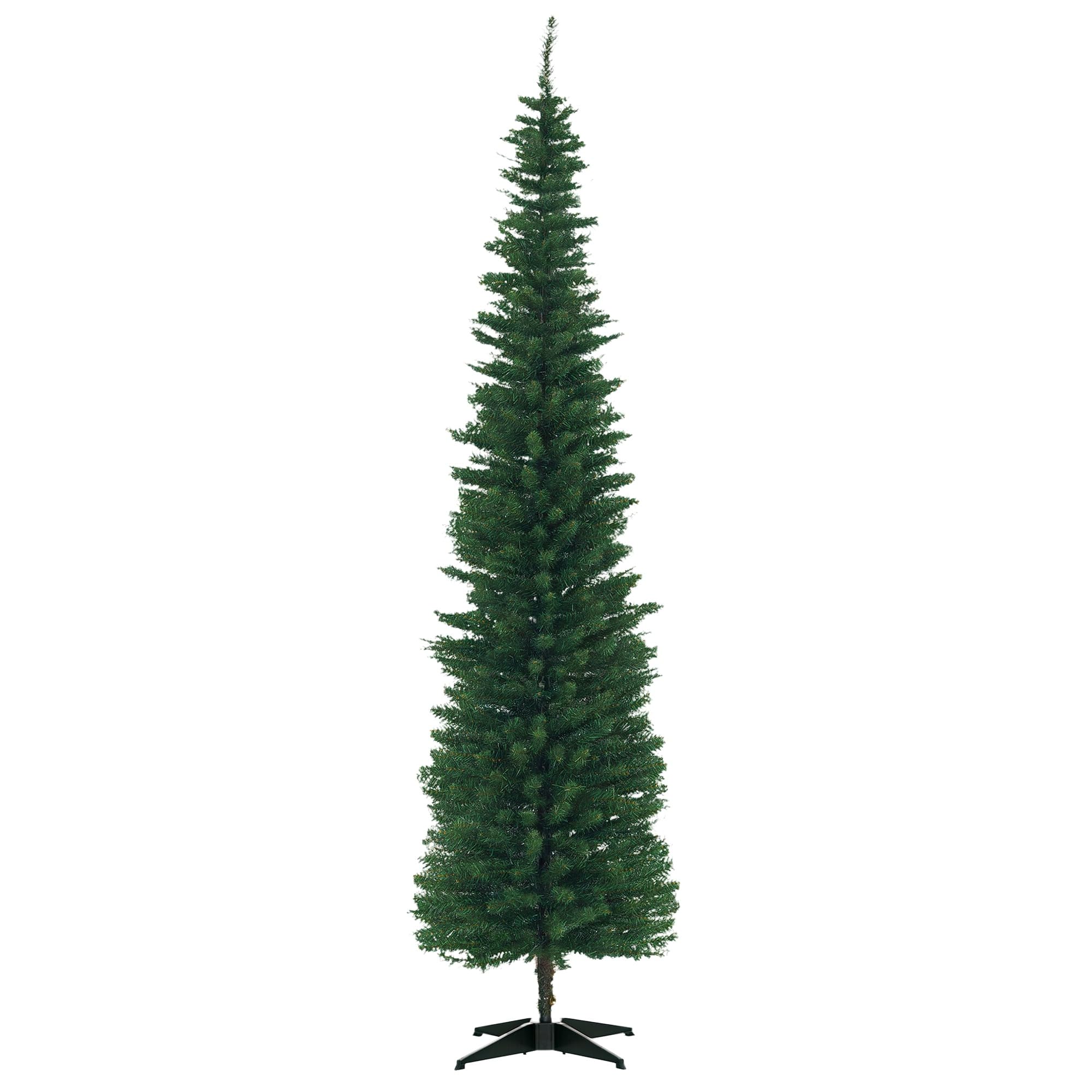 HOMCOM Künstlicher Weihnachtsbaum 210 cm mit 499 Spitzen für Drinnen Grün | Tannenbaum Künstlich, Christbaum, Weihnachtsdeko
