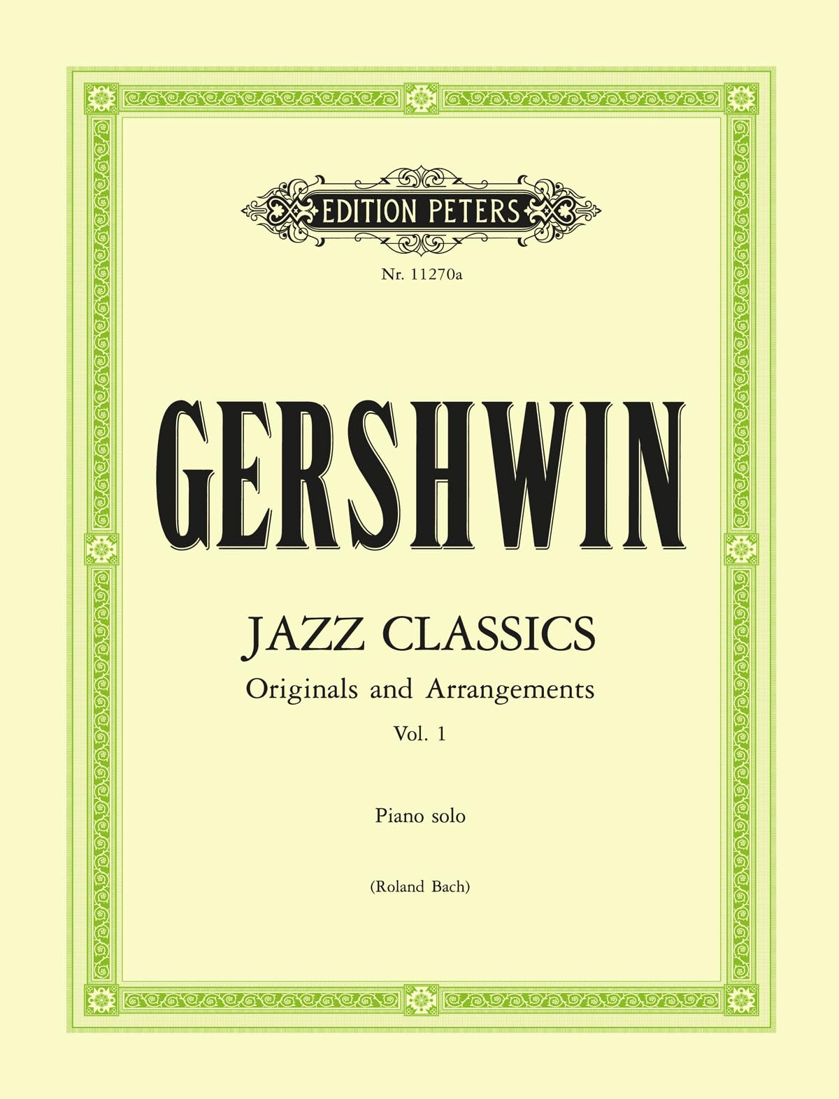 Gershwin: Jazz Classics for Piano Solo Vol. 1 (EP11270A)